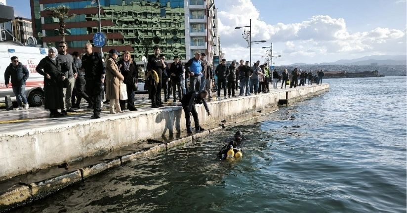 Akülü tekerlekli sandalyesiyle denize düşen kişi kurtarılamadı