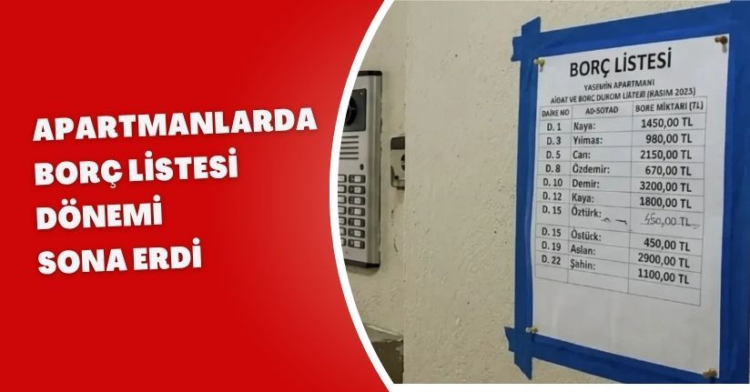 Apartmanlarda “Borç Listesi” Dönemi Sona Erdi: Yeni Karar Resmi Gazete’de Yayımlandı
