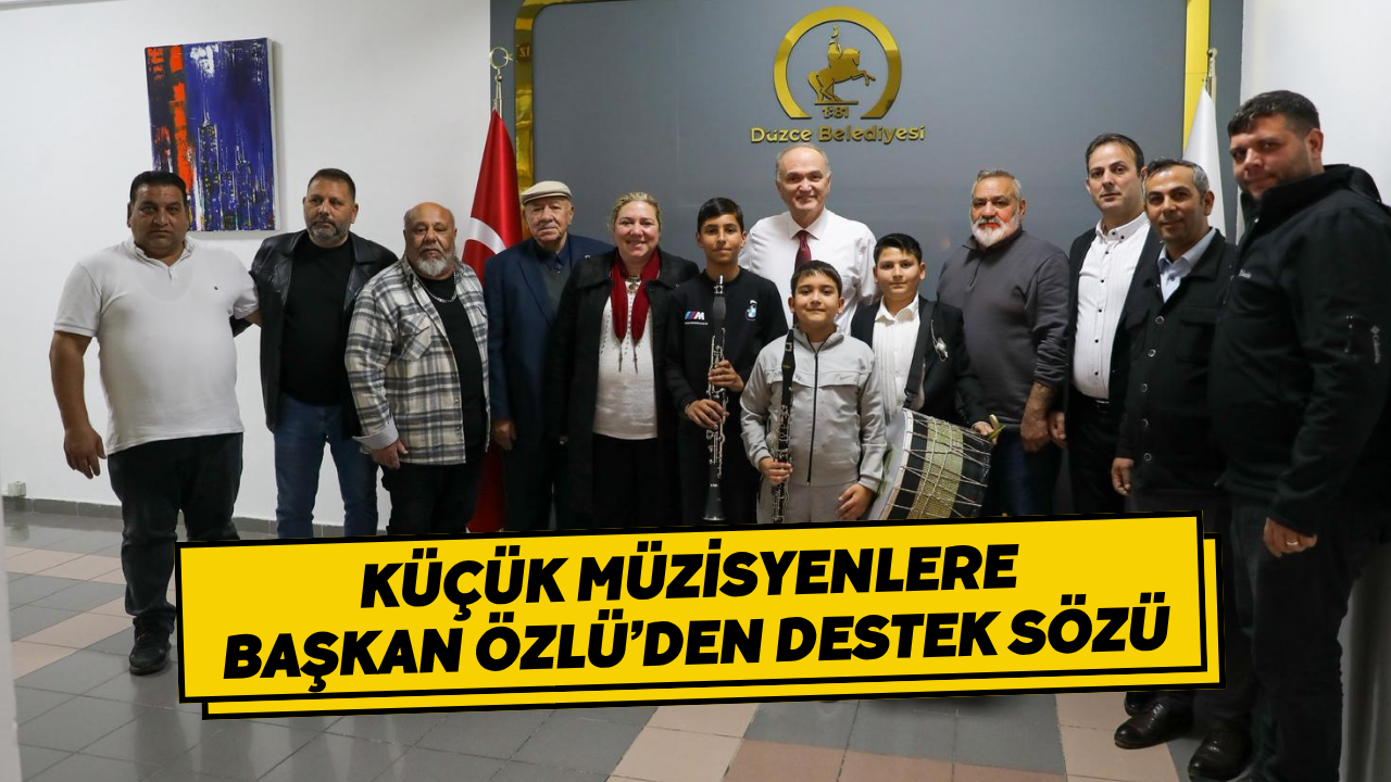 Küçük Müzisyenlere Başkan Özlü’den Destek Sözü