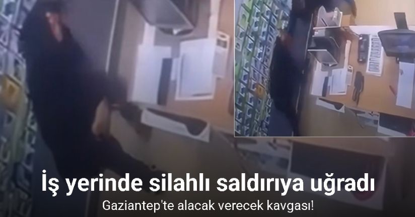 Gaziantep’te 1 kişinin ayaklarından vurulduğu silahlı saldırı kamerada