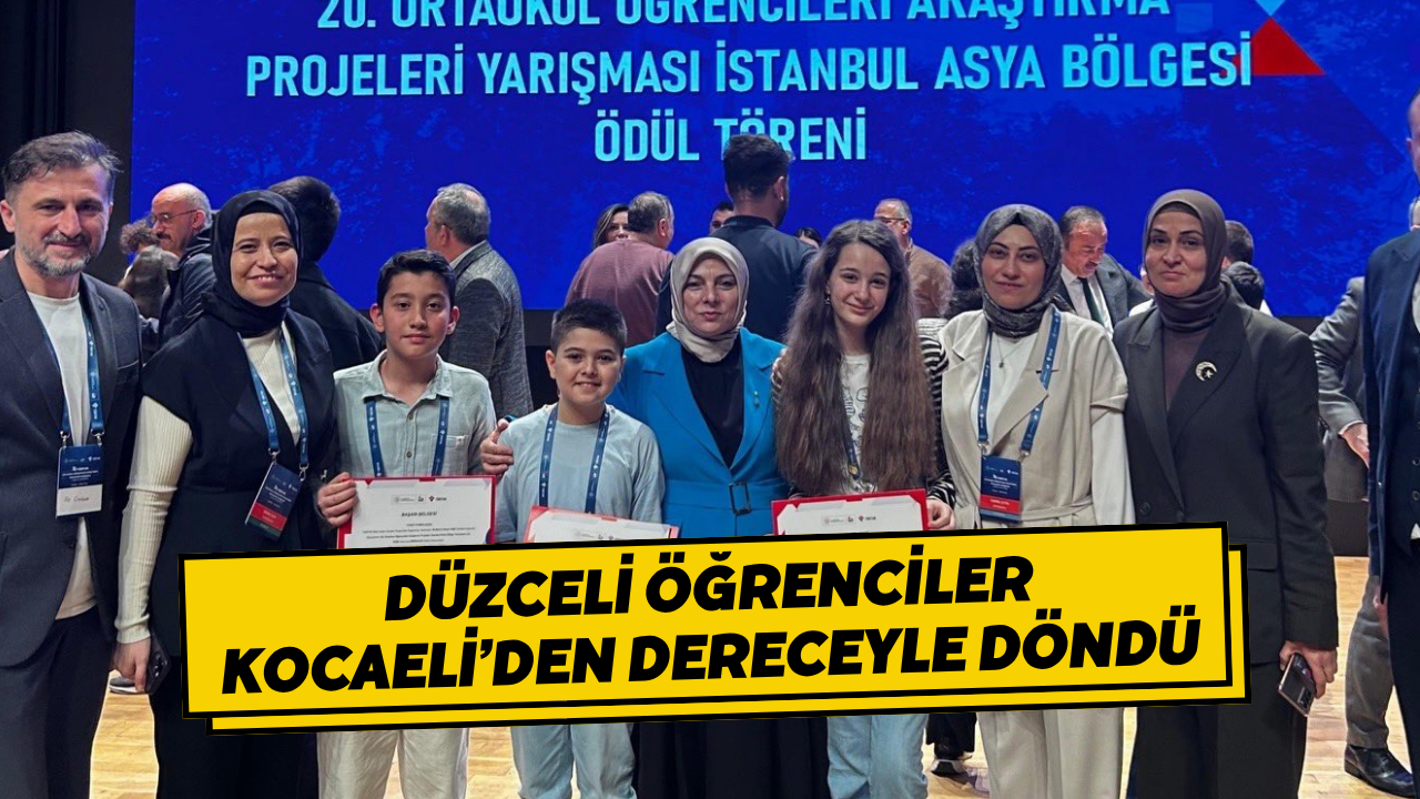 Düzceli Öğrenciler Kocaeli’den Dereceyle Döndü