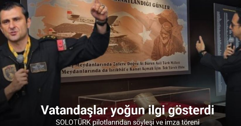 SOLOTÜRK pilotları İstanbul'da vatandaşlarla bir araya geldi
