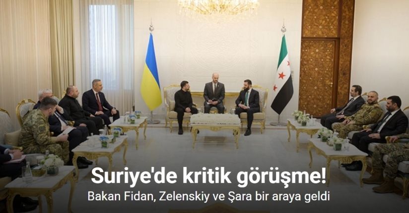 Türkiye, Suriye ve Ukrayna arasında üçlü görüşme