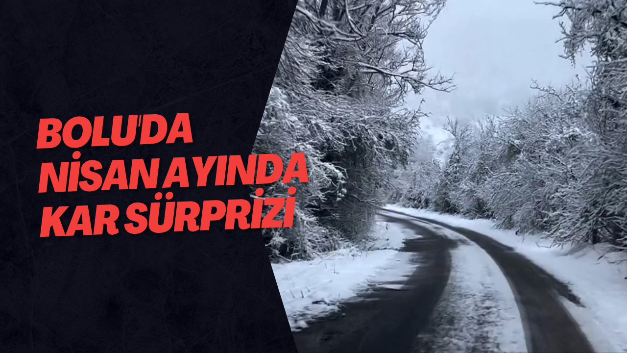 Bolu'da Nisan Ayında Kar Sürprizi