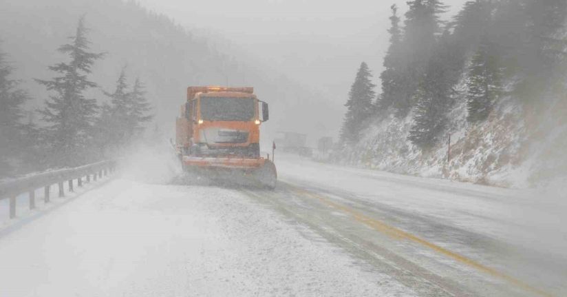 Antalya-Konya karayolunda kar yağışı başladı