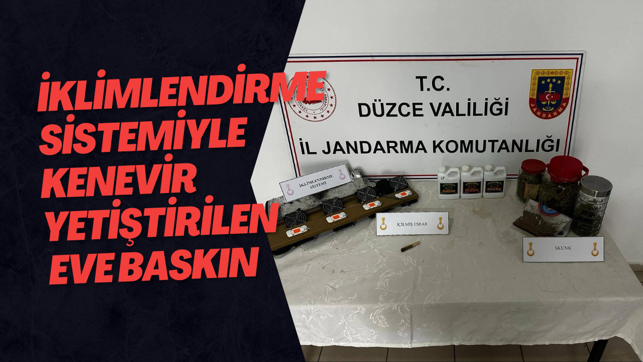 İklimlendirme Sistemiyle Kenevir Yetiştirilen Eve Baskın