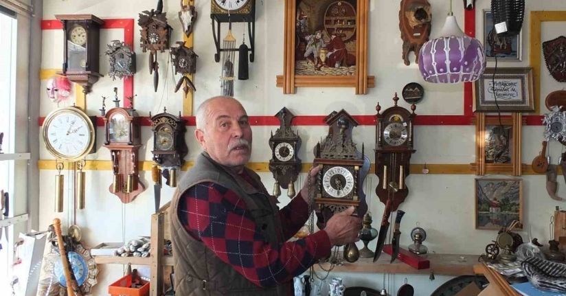 Makine teknisyenini eski merakı saat koleksiyoneri yaptı