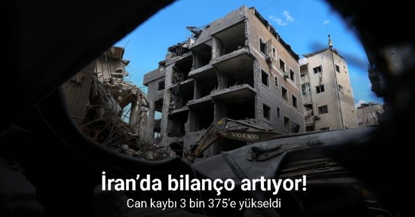 İran’da ABD-İsrail saldırılarında can kaybı 3 bin 375’e yükseldi