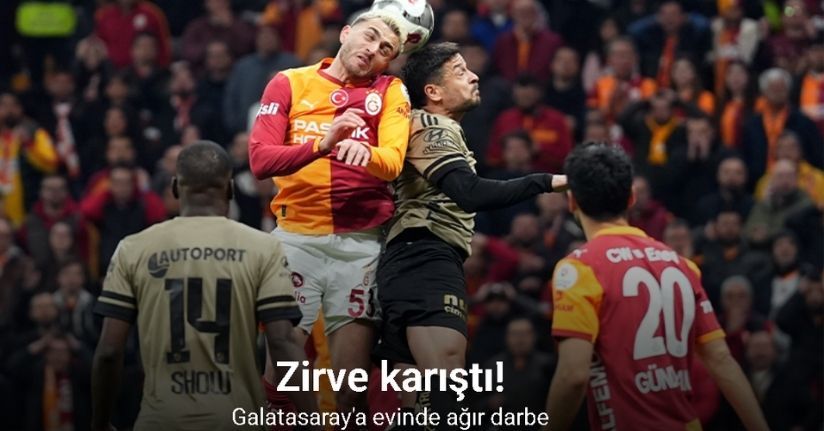 Zirve karıştı! Galatasaray'a evinde ağır darbe
