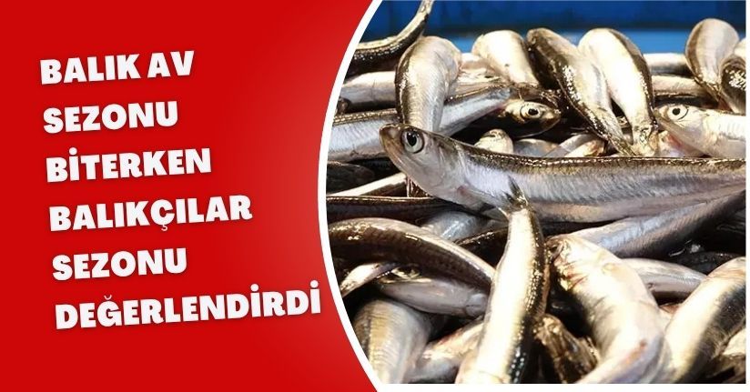Balık av sezonu biterken, balıkçılar sezonu değerlendirdi