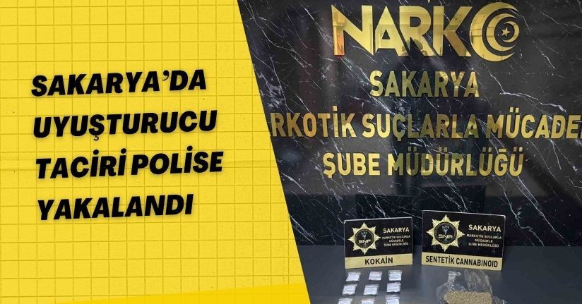Sakarya’da uyuşturucu taciri polise yakalandı