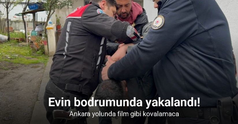 Ankara yolunda film gibi kovalamaca: Bodrumda yakalandı