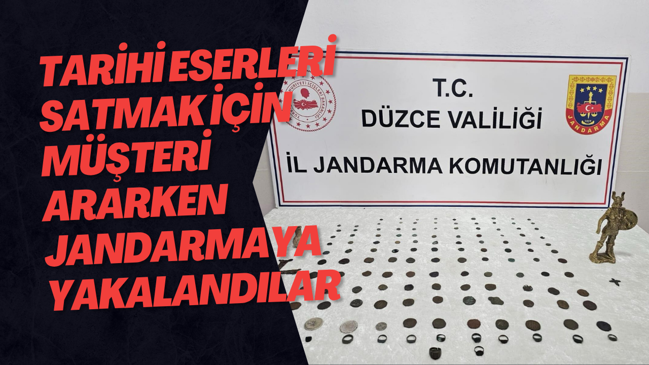 Tarihi Eserleri Satmak İçin Müşteri Ararken Jandarmaya Yakalandılar