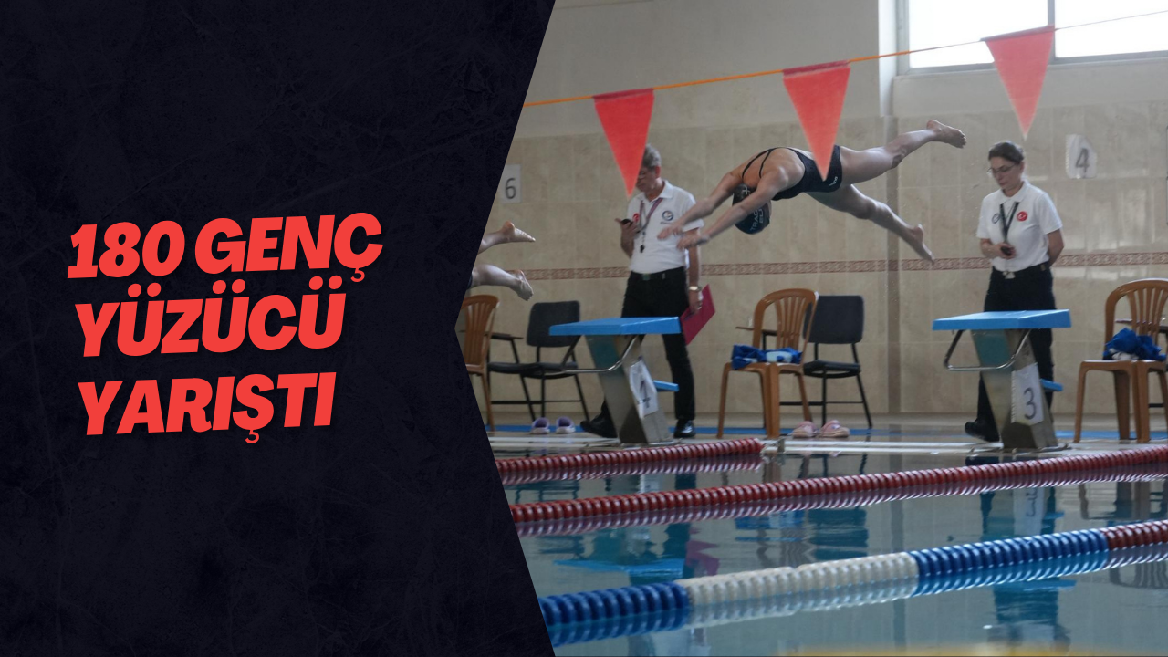 180 Genç Yüzücü Yarıştı