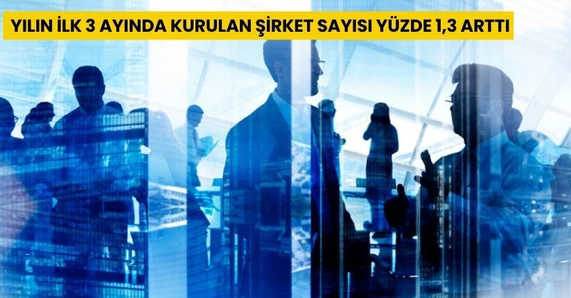 Yılın ilk 3 ayında kurulan şirket sayısı yüzde 1,3 arttı