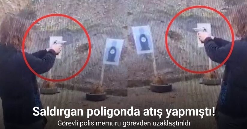 Saldırganın atış yaptığı poligon görevlisi polis memuru görevden uzaklaştırıldı
