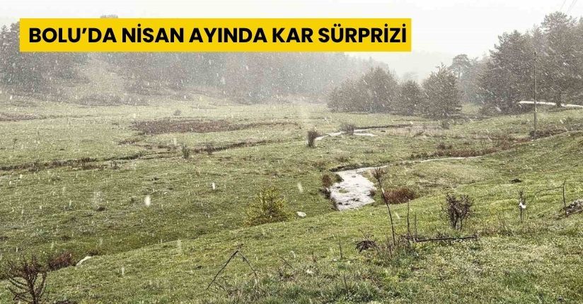 Bolu’da nisan ayında kar sürprizi