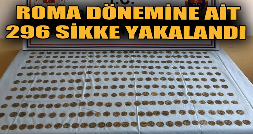 Roma dönemine ait 296 sikke ele geçirildi: 4 gözaltı