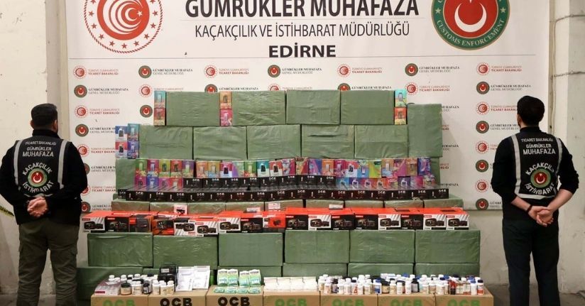 Kapıkule'de 33 milyon 179 bin liralık kaçak eşya ele geçirildi
