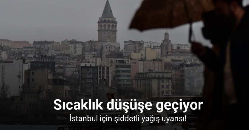 İstanbul için şiddetli yağış uyarısı
