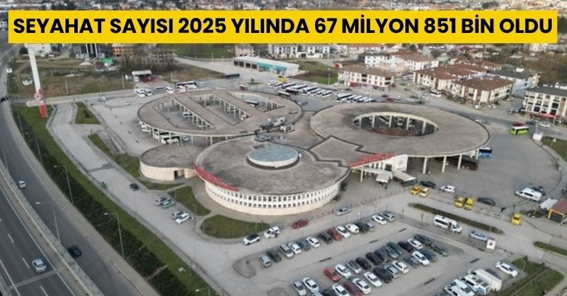 Seyahat sayısı 2025 yılında 67 milyon 851 bin oldu