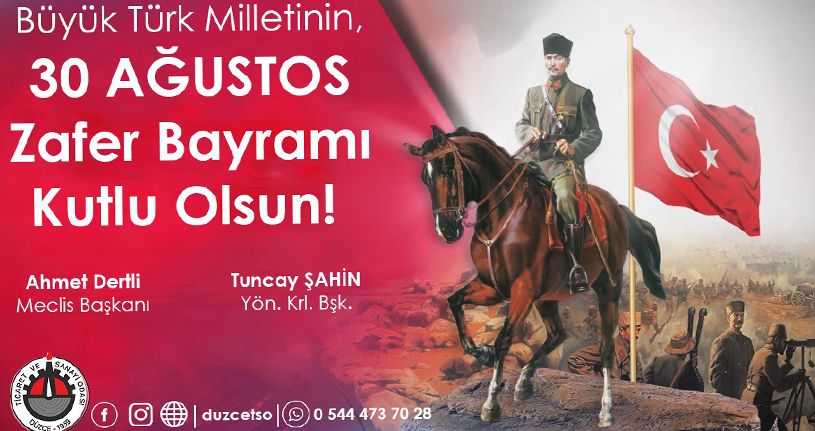 Tuncay Şahin'den 30 Ağustos Mesajı