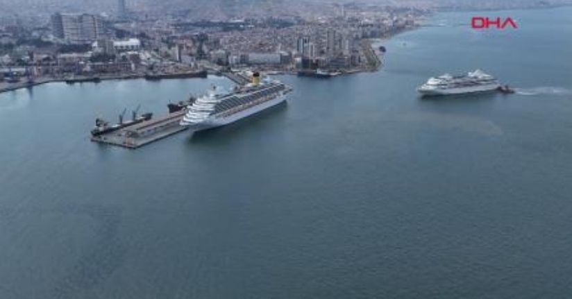 İzmir'e 2 kruvaziyer gemisi toplam 3 bin 483 yolcu getirdi