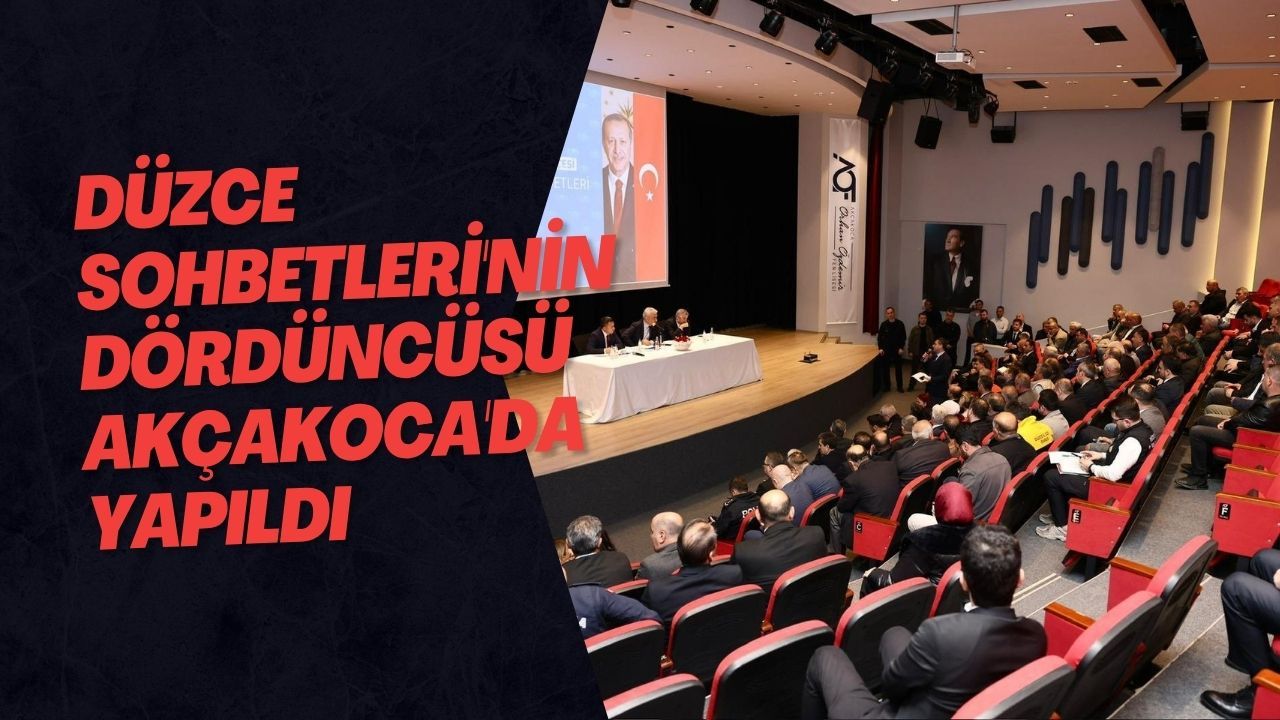Düzce Sohbetleri'nin Dördüncüsü Akçakoca'da Yapıldı