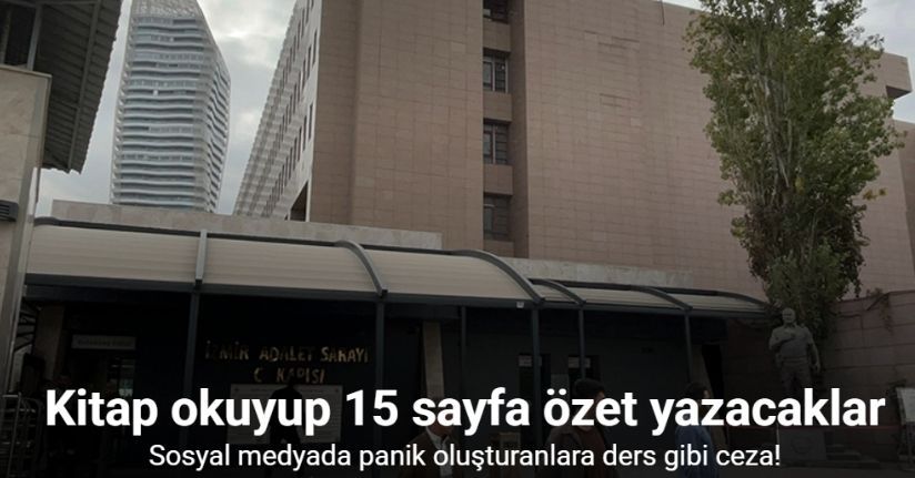 Sosyal medyada panik oluşturanlara ders gibi ceza: Kitap okuyup 15 sayfa özet yazacaklar