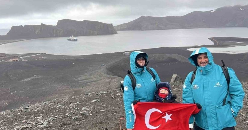 7 yaşındaki Pars, Güney Kutbu’nda Türk bayrağı açtı