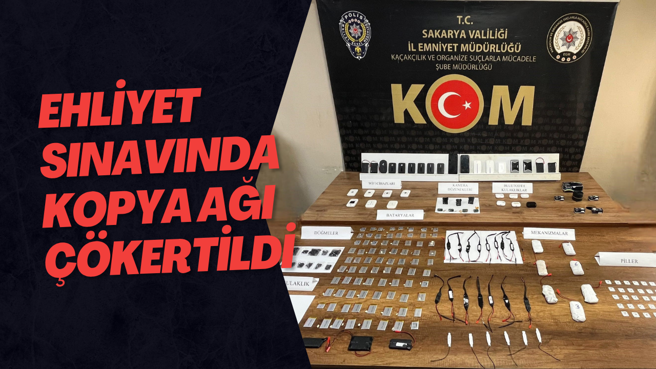 Ehliyet Sınavında Kopya Ağı Çökertildi