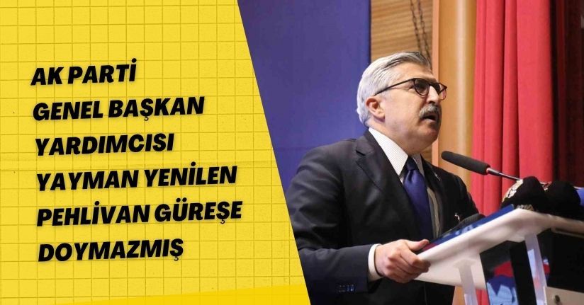 AK Parti Genel Başkan Yardımcısı Yayman: 