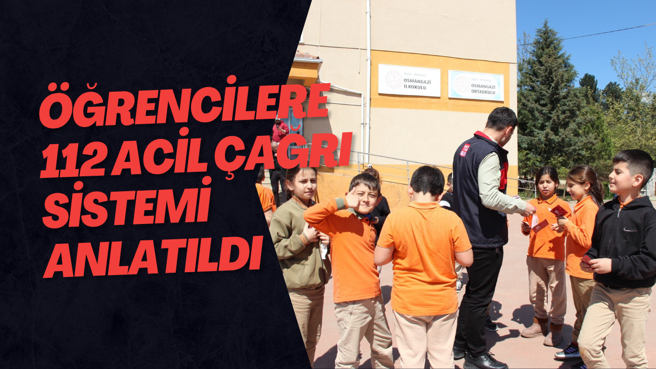 Öğrencilere 112 Acil Çağrı Sistemi Anlatıldı