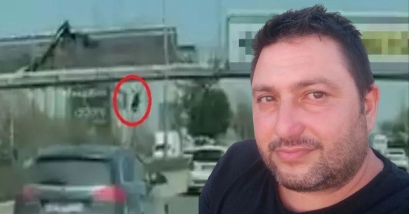 Afiş asarken üst geçitten düşen ve otomobil çarpan işçi, son yolculuğuna uğurlandı