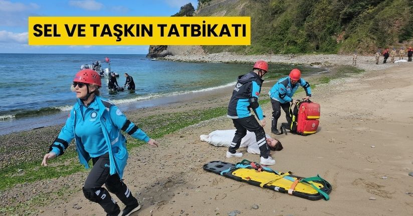 Sel ve taşkın tatbikatı