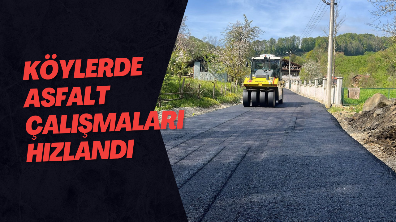 Köylerde Asfalt Çalışmaları Hızlandı