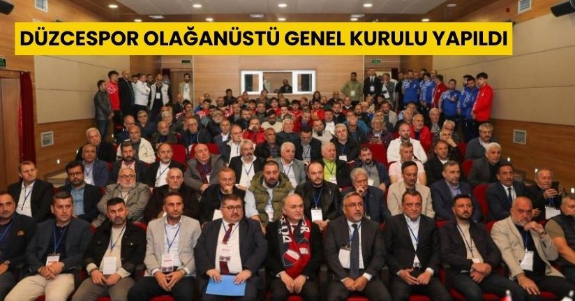  Düzcespor olağanüstü genel kurulu yapıldı