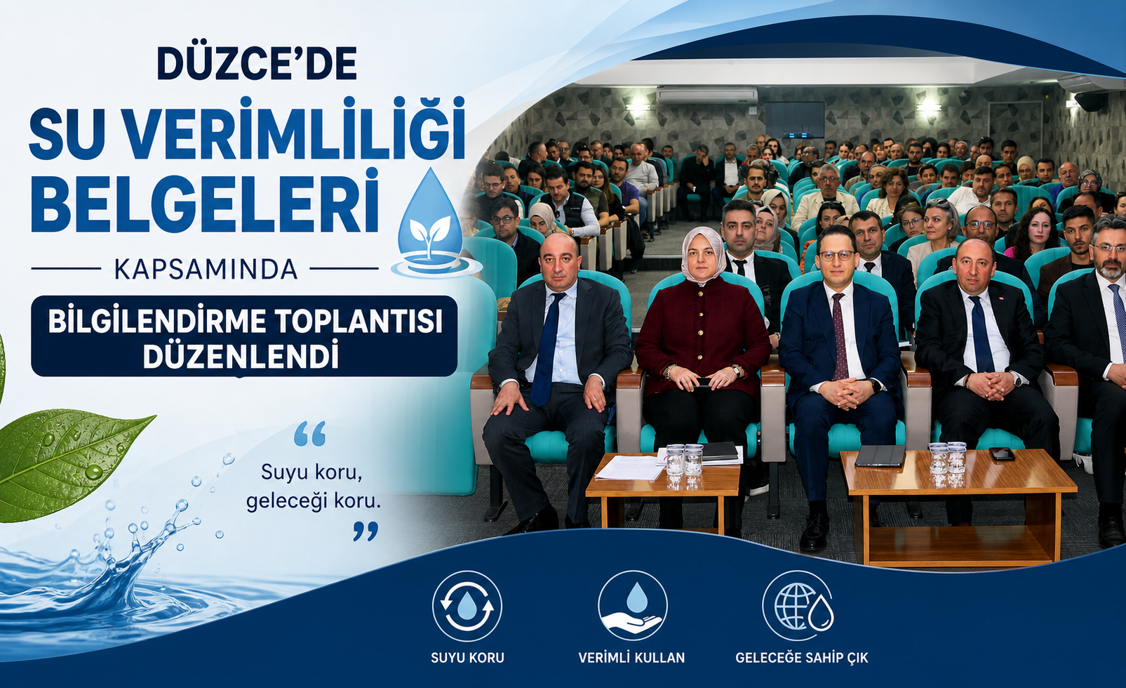 Düzce’de Su Verimliliği Belgeleri Kapsamında Bilgilendirme Toplantısı Düzenlendi