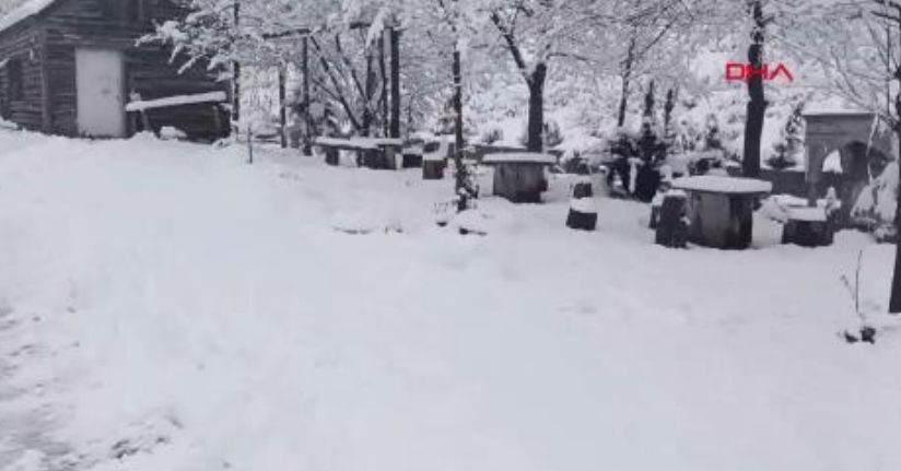 Ordu'da mayıs ayında kar yağdı