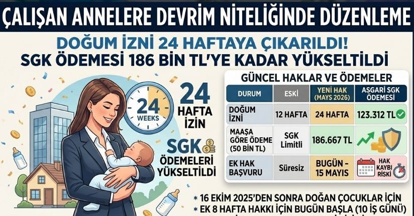 Çalışan Annelere Doğum İzni Müjdesi: 24 Hafta Dönemi Başladı