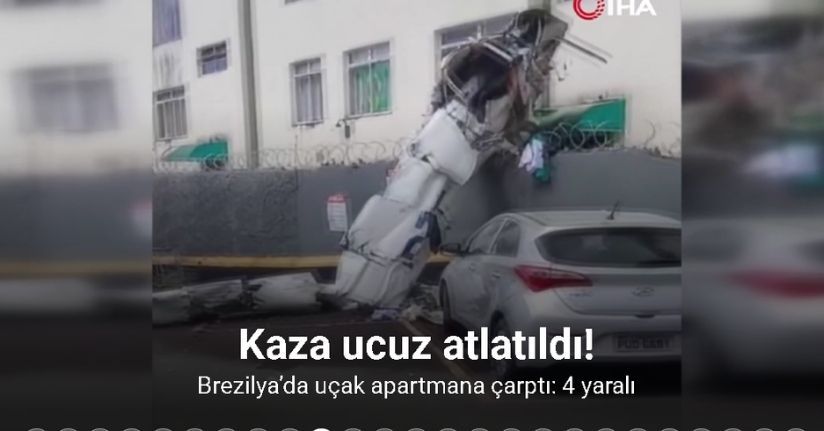 Brezilya’da uçak apartmana çarptı: 4 yaralı