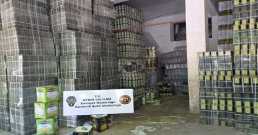 Aydın'da tağşiş ürün ele geçirilen deponun sahibine 1,8 milyon lira ceza