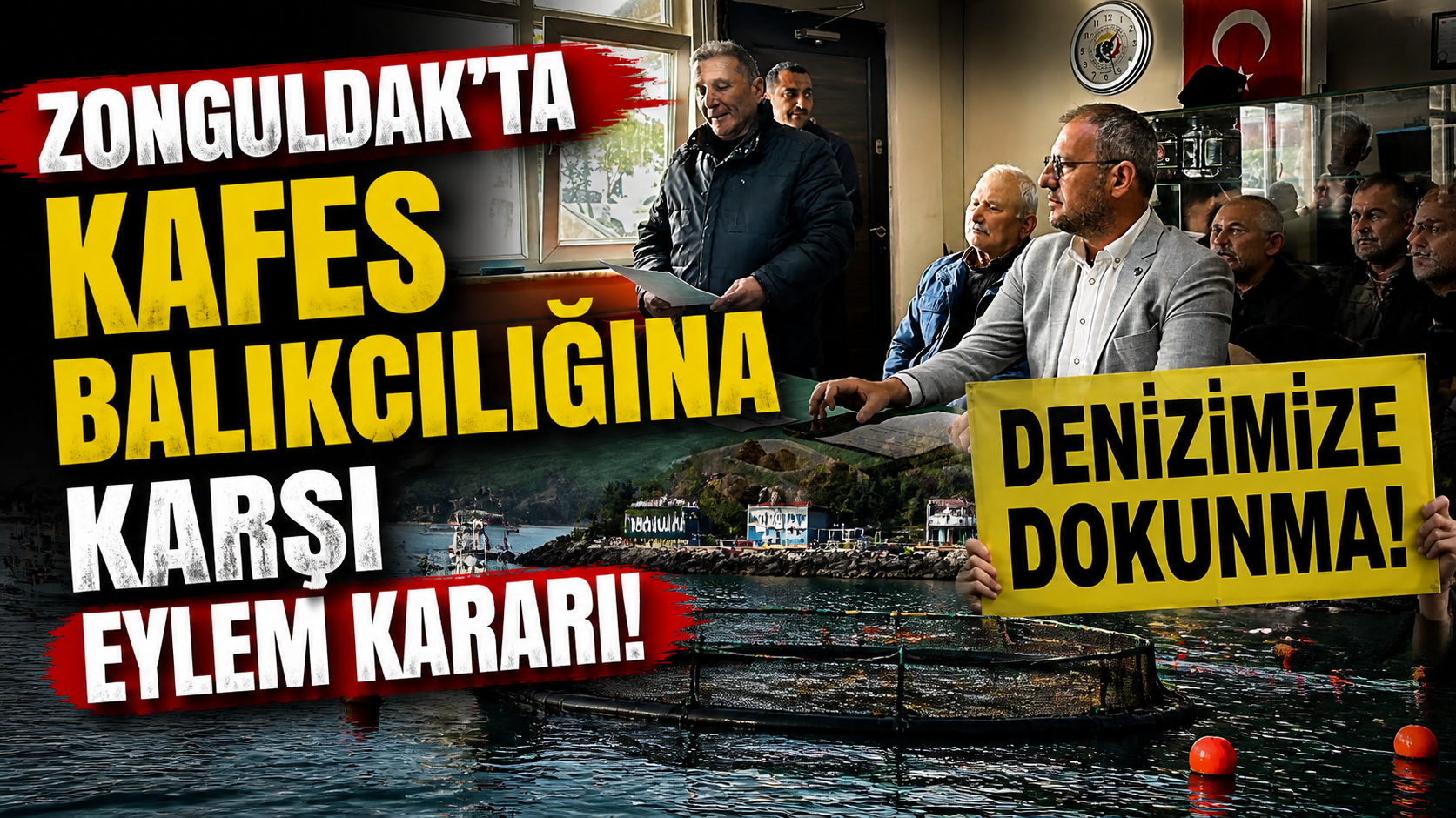 Zonguldak'ta kafes balıkçılığına karşı eylem kararı