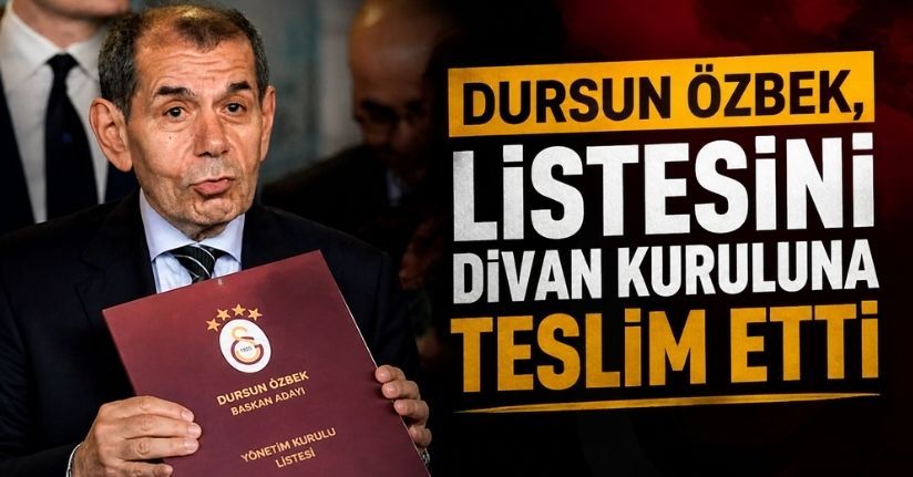 Dursun Özbek, listesini divan kuruluna teslim etti