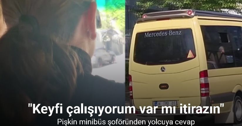 Beylikdüzü’nde pişkin minibüs şoföründen yolcuya cevap 