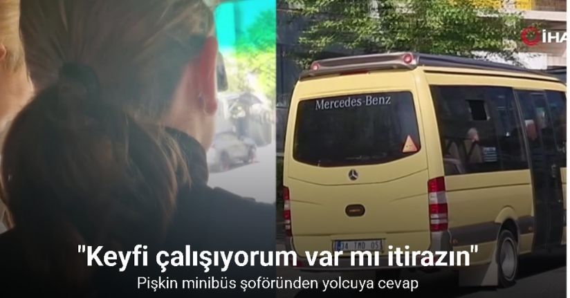 Beylikdüzü’nde pişkin minibüs şoföründen yolcuya cevap 