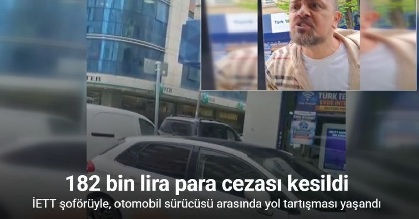 Küçükçekmece’de yol verme tartışması kamerada
