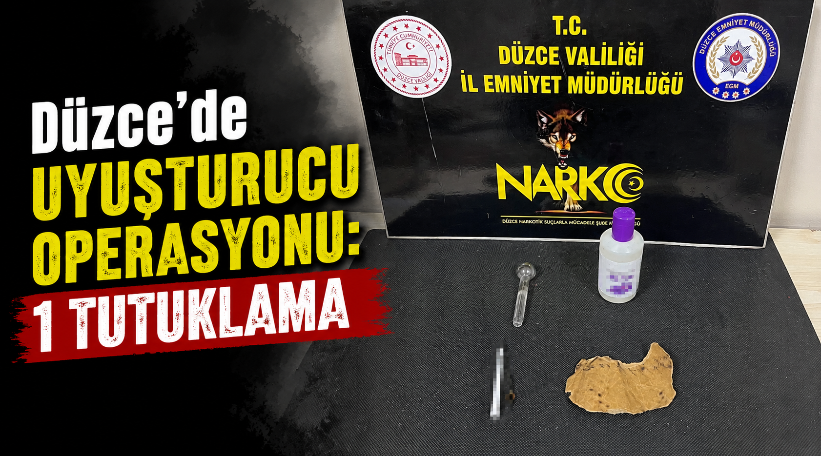 Düzce'de Uyuşturucu Operasyonu: 1 Tutuklama