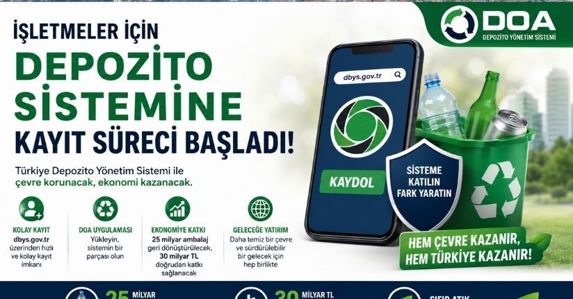 İşletmeler için depozito sistemine kayıt süreci başladı