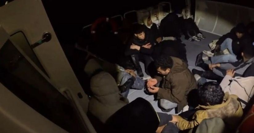 Aydın’da 20 düzensiz göçmen kurtarıldı